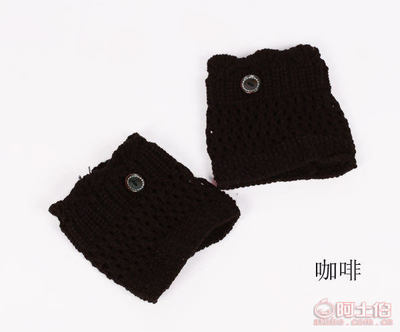 【自主廠家直銷紐扣腿套毛線襪套針織腳套外貿現貨保暖鏤空紐扣襪套WT012】蘭溪市秀琴服裝廠 - 產品庫