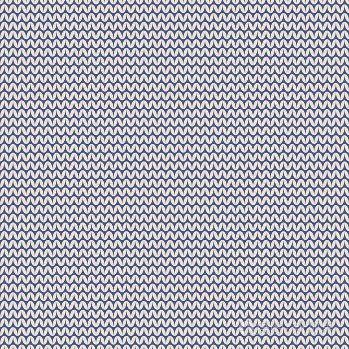 藍(lán)色針織矢量圖案或冬季背景