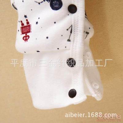 【kookoohouse/咕咕屋廠家直銷2015秋冬新款兒童加厚爬服卡通滿印花開扣嬰兒連體衣】平度市三金針織品加工廠 - 產(chǎn)品庫(kù)