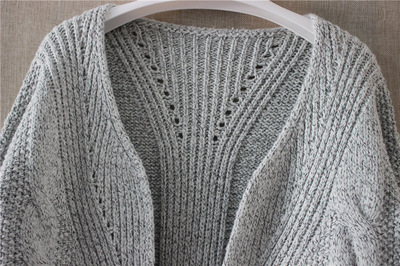 2015秋冬新風(fēng)尚 大麻花口袋粗線針織開衫，詮釋OL優(yōu)雅通勤風(fēng)